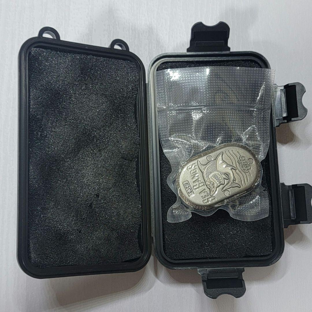 新品 フィジェットトイ スライダー EDC Shark シャーク グレー メタル