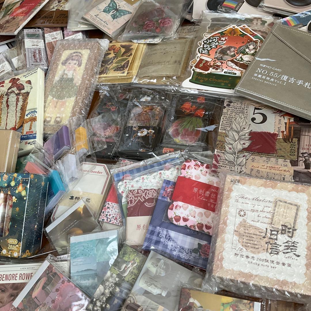 海外文具特大まとめ売り1●新品●コラージュ素材大量★大容量セット