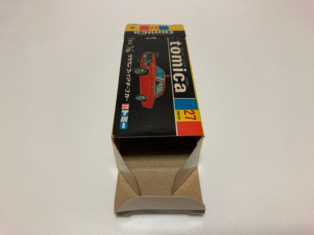 トミカ　クラウン　ファイアチーフカー　1Aホイール　銀サイレン　色指定箱　日本製