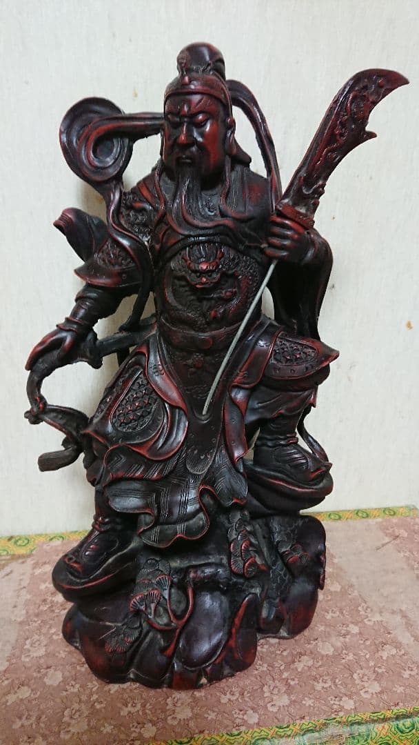 関帝様 置物 陶芸