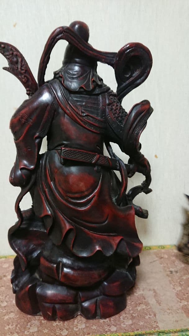 関帝様 置物 陶芸