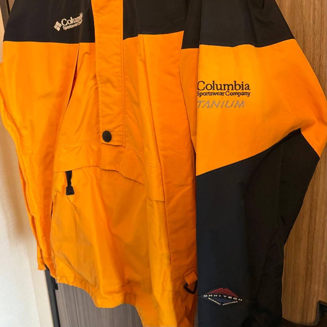 Columbia ビンテージ Titanium マウンテンパーカー イエロー