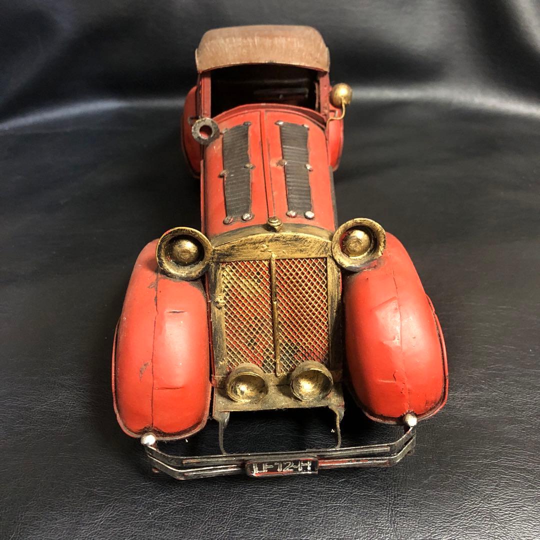ブリキの車のおもちゃ　アメリカン　雑貨　アンティーク