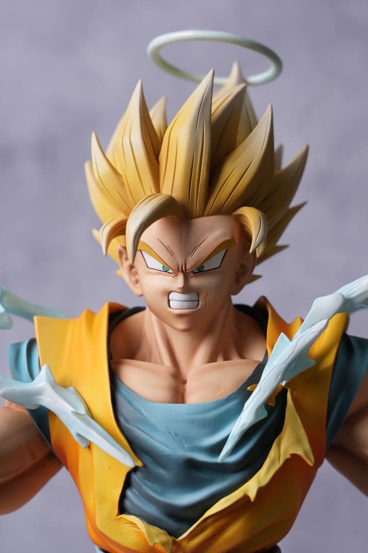 ドラゴンボール 初の超サイヤ人孫悟空 超サイヤ人2の形態運命の対決フルリペイント