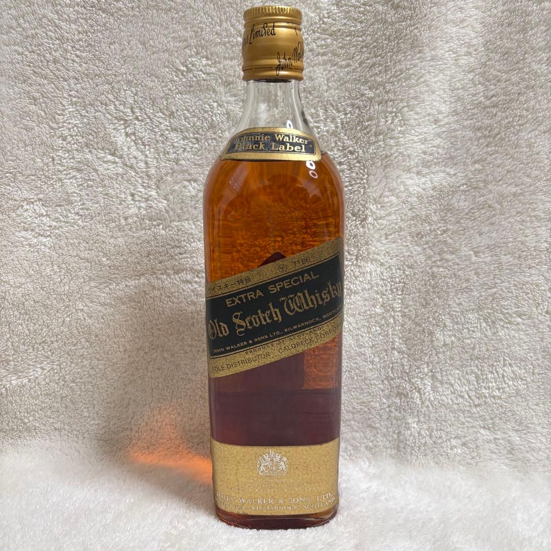 【ジョニーウォーカー　ブラックラベル】特級 白紋章 750mlウイスキー 古酒