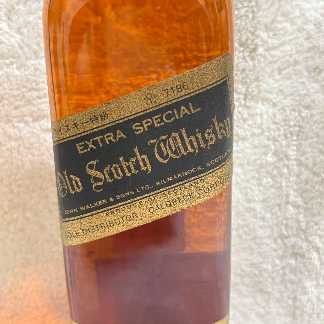 【ジョニーウォーカー　ブラックラベル】特級 白紋章 750mlウイスキー 古酒