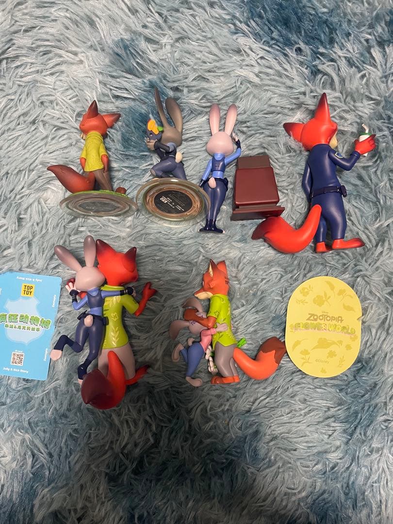 ディズニー ズートピア ニック&ジュディ　フィギュア　TOPTOY まとめ売り