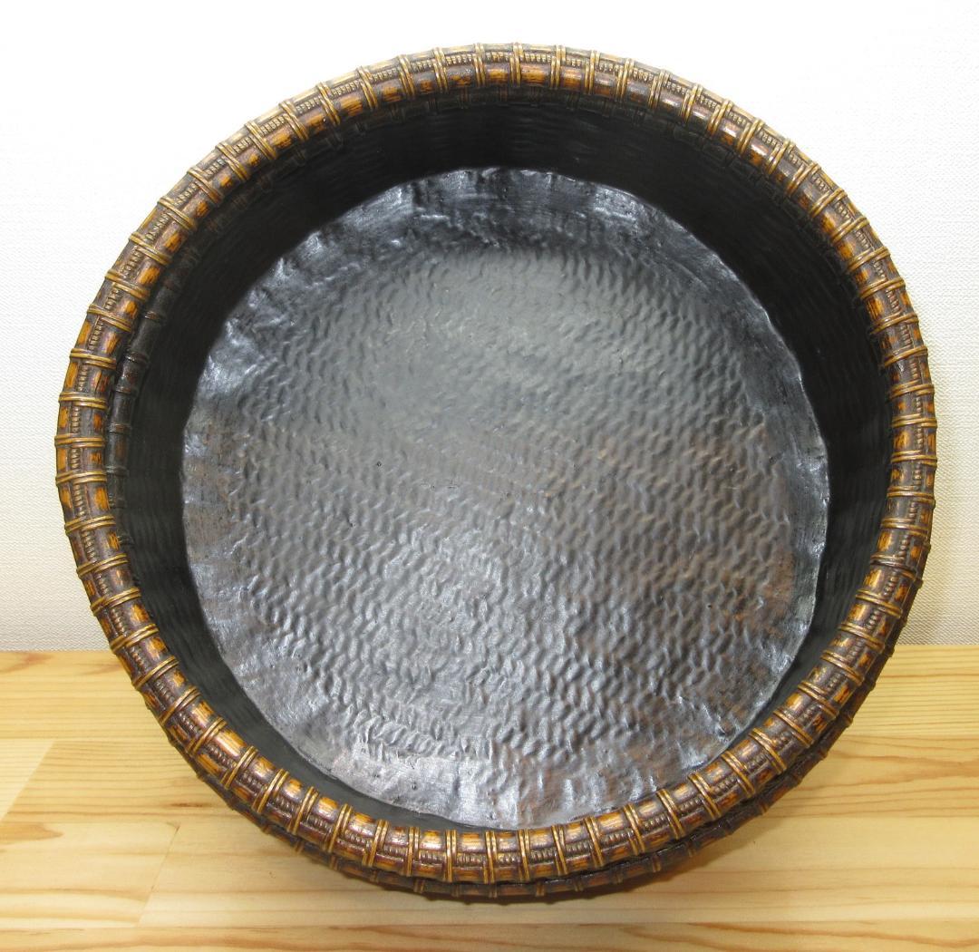 送料込【逢絢亭】茶道具 炭斗 京塗 唐物写 炉用 塗師 木村表恵 共箱入り