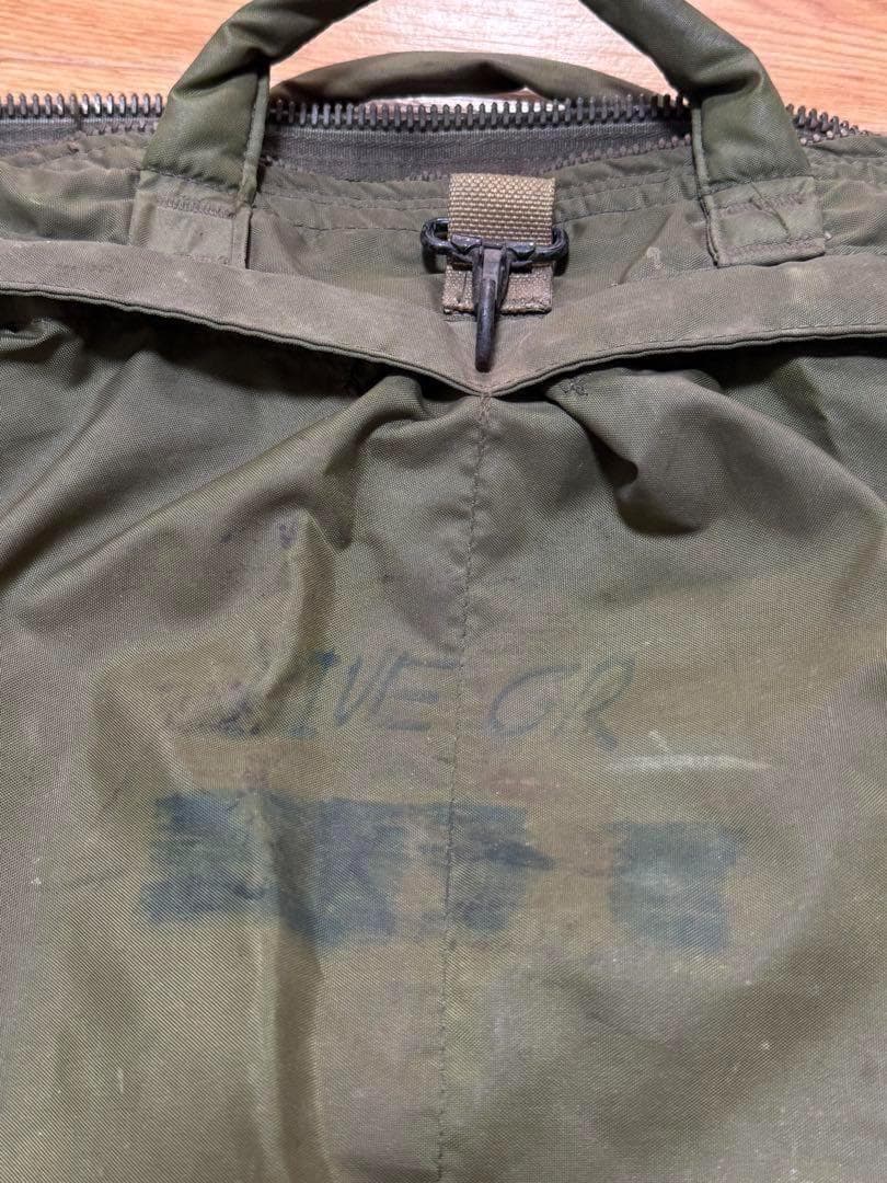 米軍 実物 ヘルメットバッグ ブラスジップ