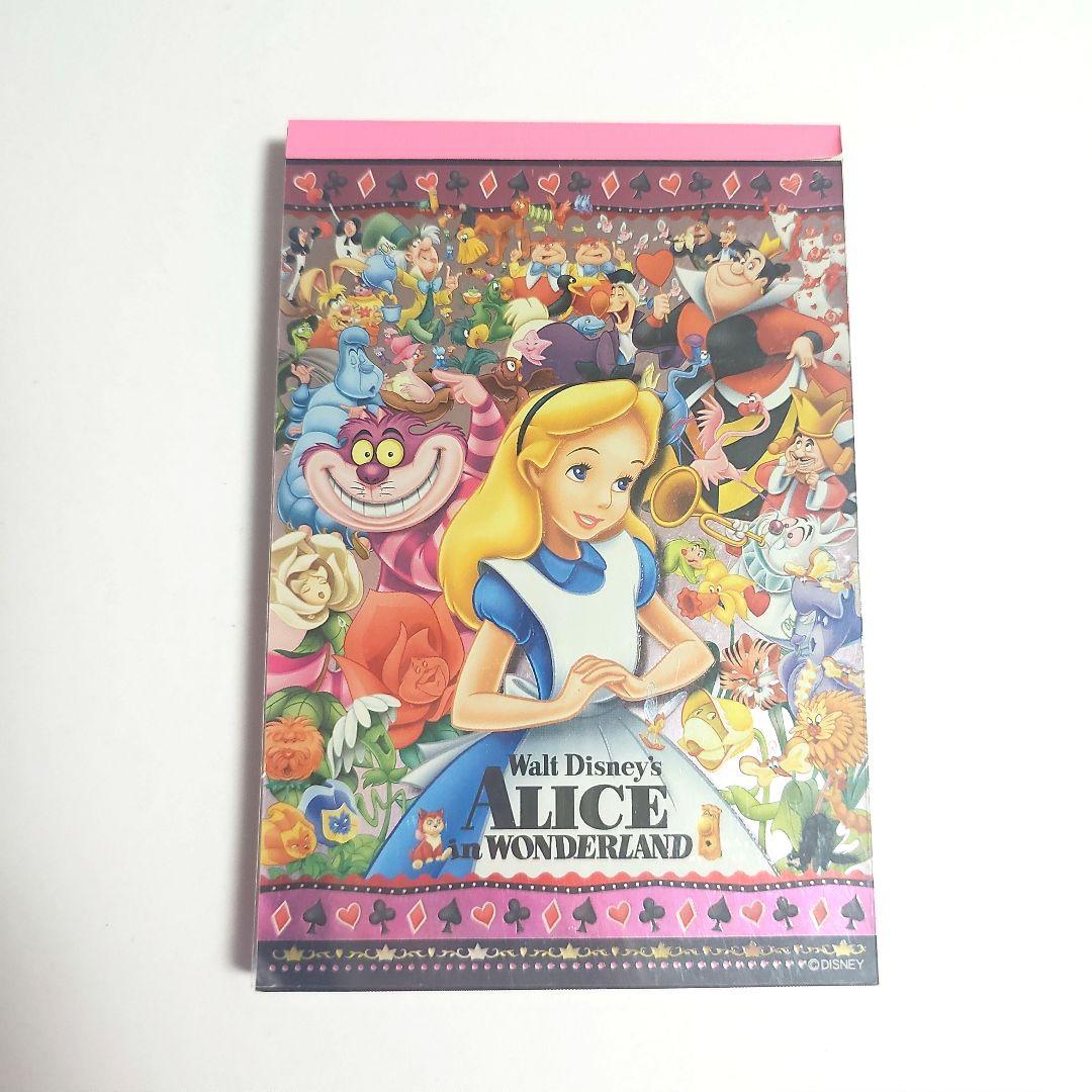 レア ディズニー 不思議の国のアリス メモ帳