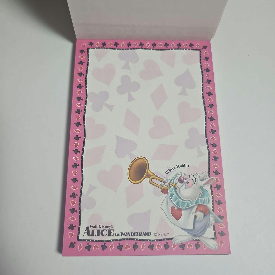 レア ディズニー 不思議の国のアリス メモ帳