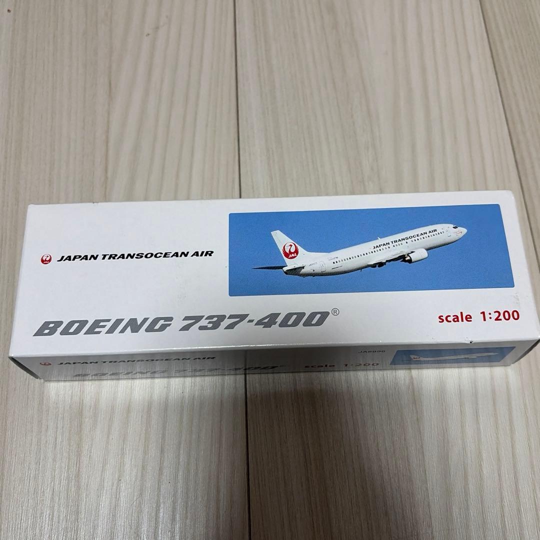 航空機・ヘリコプター JAPAN TRANSOCEAN AIR BOEING737-400 1:200
