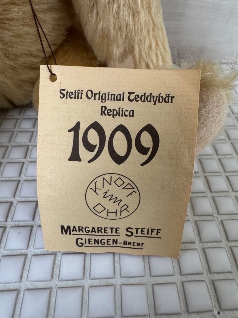 steiff 1909 replica シュタイフ　レプリカ　テディベア