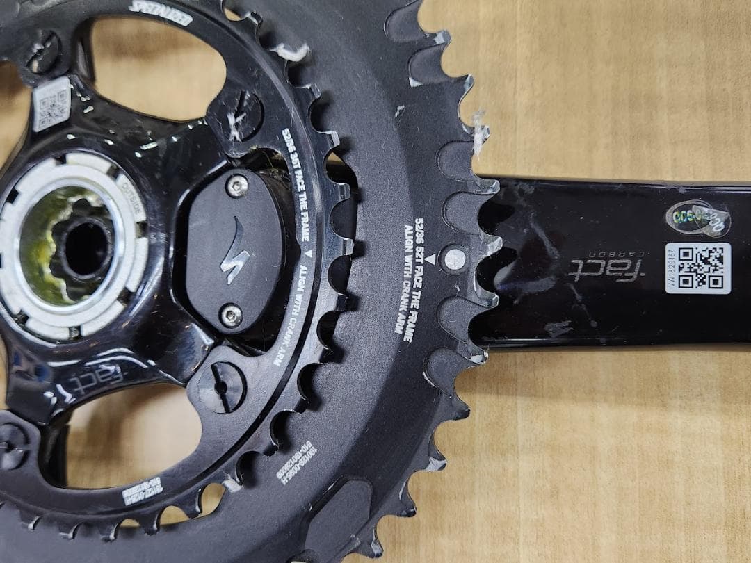 中古スペシャライズド S-works パワーメーター付きクランクセット BB30