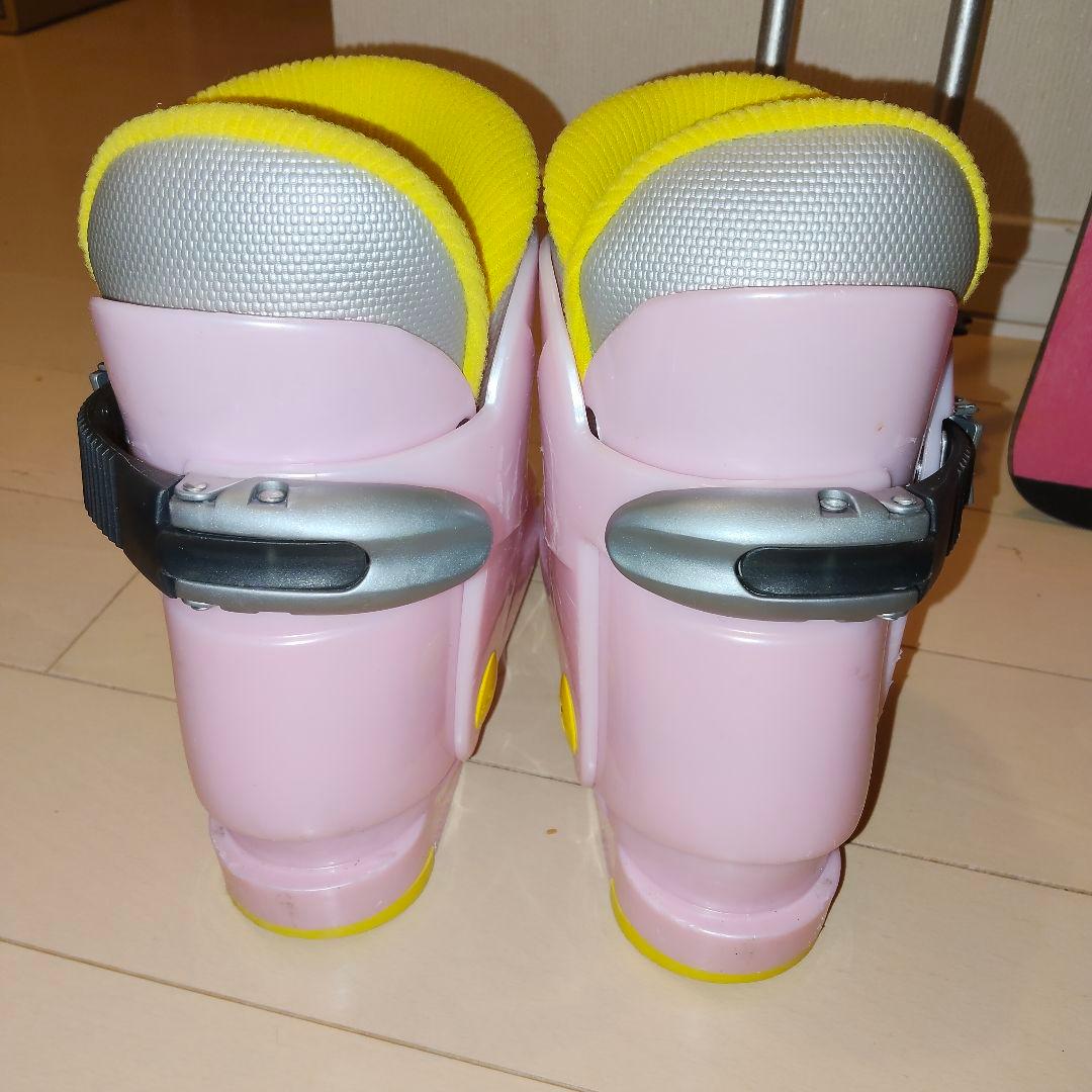 【送料込み】子ども用スキーセット　110cm　ピンク　ビンディング　ケース付