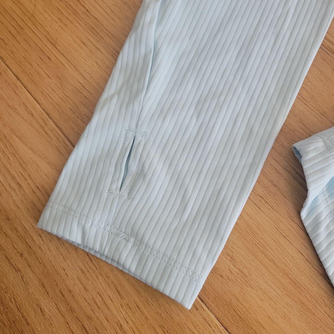 alo 水色 ハーフジップ ヨガウェア