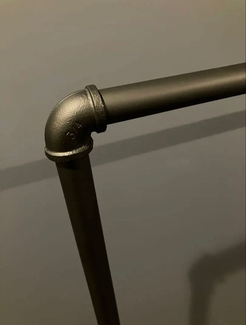 ラック 150 アイアン ハンガーラック パイプ 黒 服 収納 古着 什器