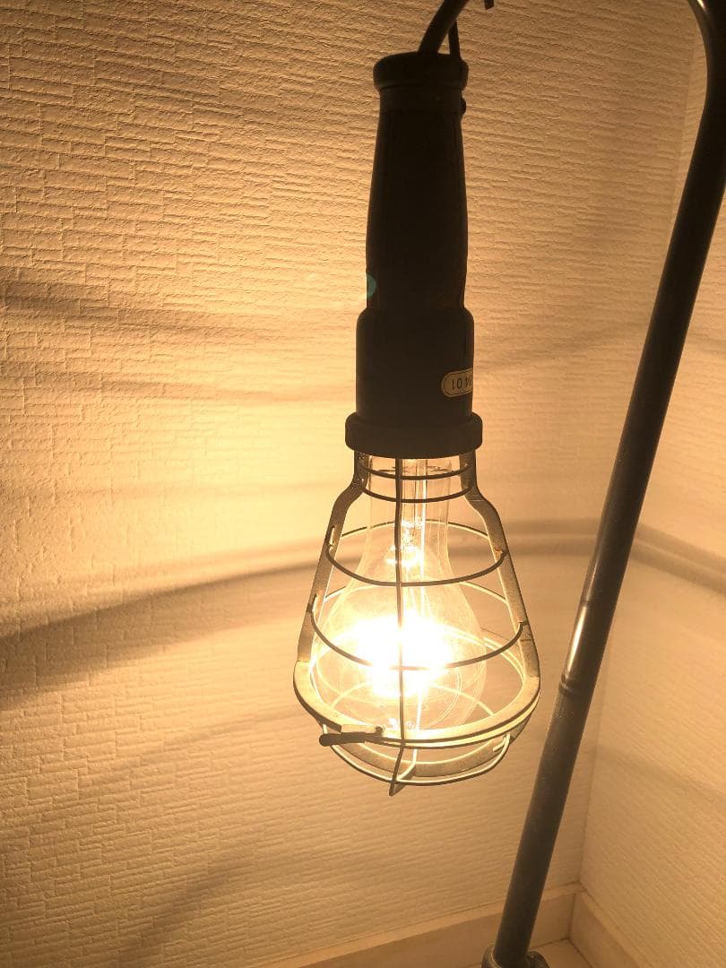 【完動品・昭和レトロ・1980年代 工業用ライト】ビンテージ ハンドランプ