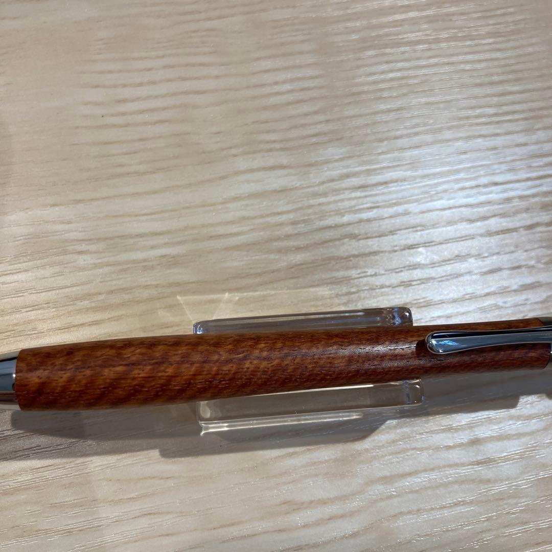 工房楔　ルーチェペン（ボールペン）　花梨ちぢみ杢・初期傷有り