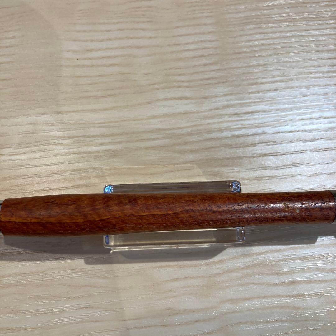 工房楔　ルーチェペン（ボールペン）　花梨ちぢみ杢・初期傷有り