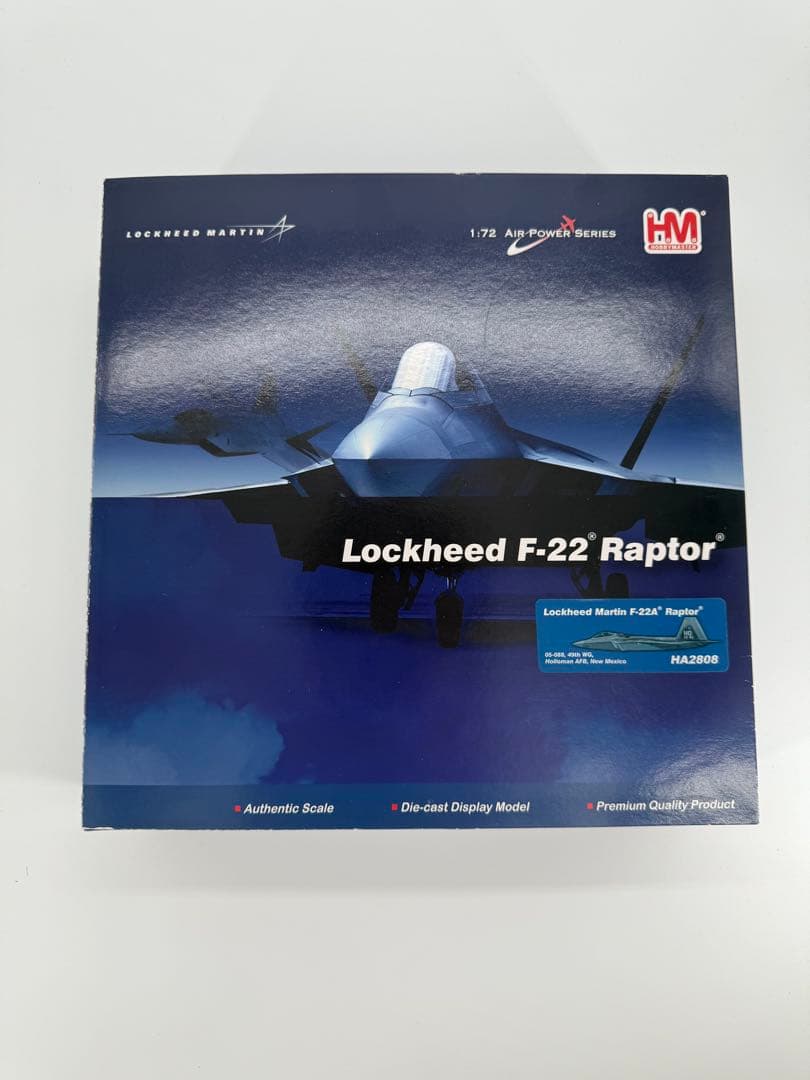 美品　HOBBY MASTER 1/72 F-22 ラプター HA2808