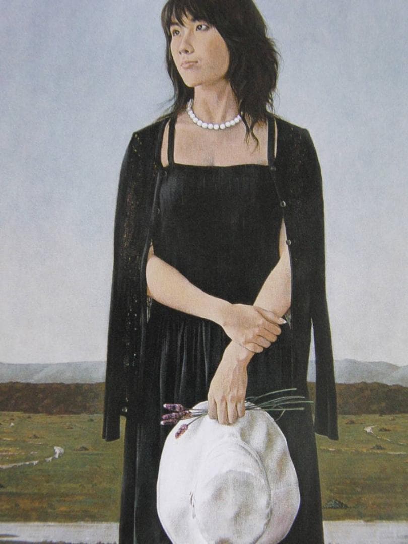 西田伸一、【刻・流】、希少な額装用画集より、新品額装付