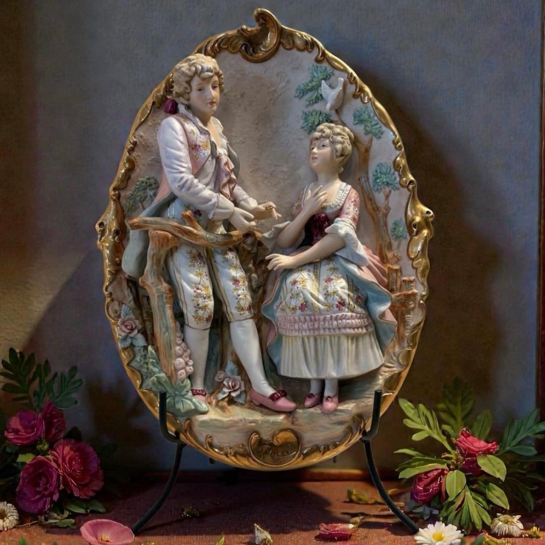 【美品】 アンティークドール 陶器人形 マイセン 瀬戸 昭和レトロ