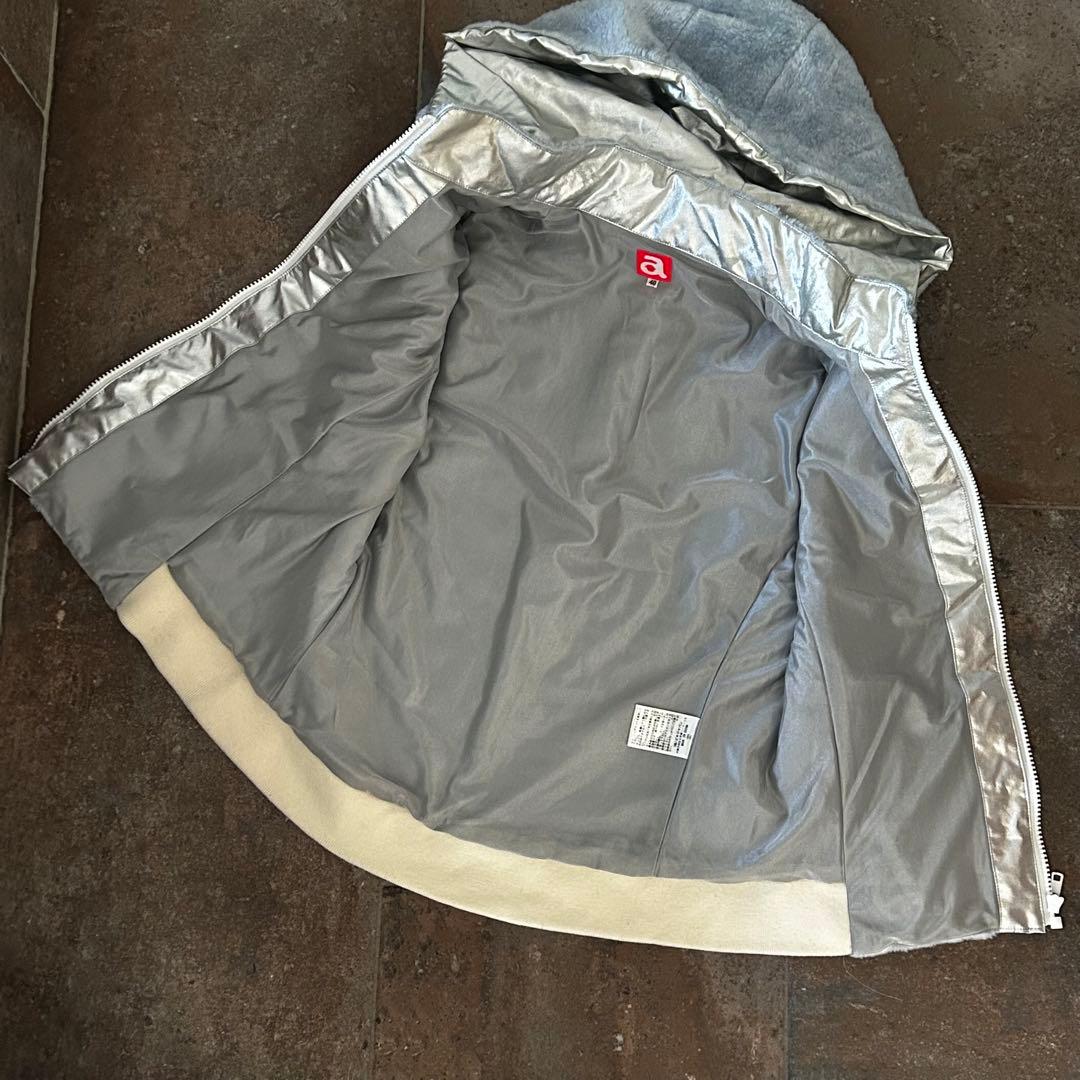 archivio 2WAY 中綿 ボア ジップ ノースリーブ パーカ ベスト