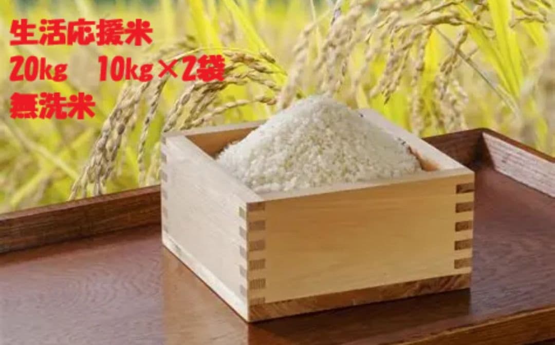 新米　無洗米 20kg (10kg×2袋)