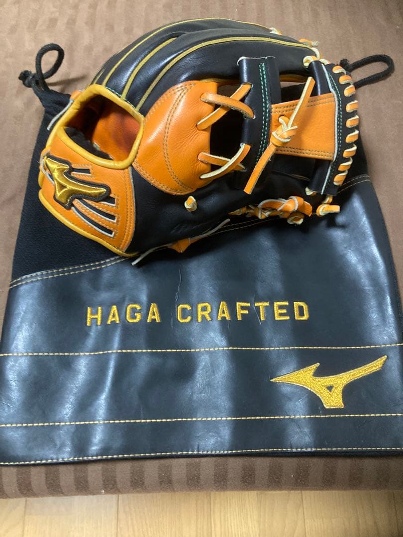 ミズノプロ　波賀クラフティッド　美品　硬式　オーダーグローブ
