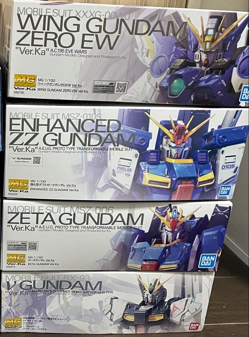 MG ウイングガンダムゼロew νガンダム　強化型ZZガンダム ver.ka