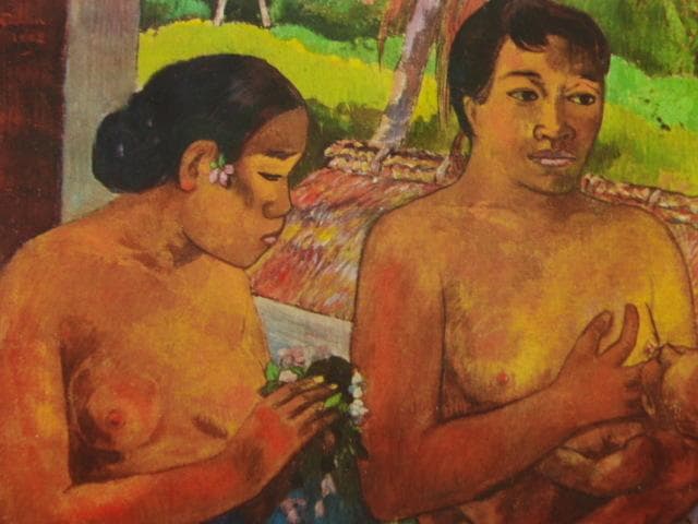 ゴーギャン、【ささげ物】、希少な画集画、新品高級額 額装付、状態良好