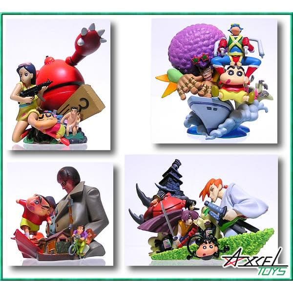 クレヨンしんちゃん 嵐を呼ぶカプセル フィギュア 4体セット