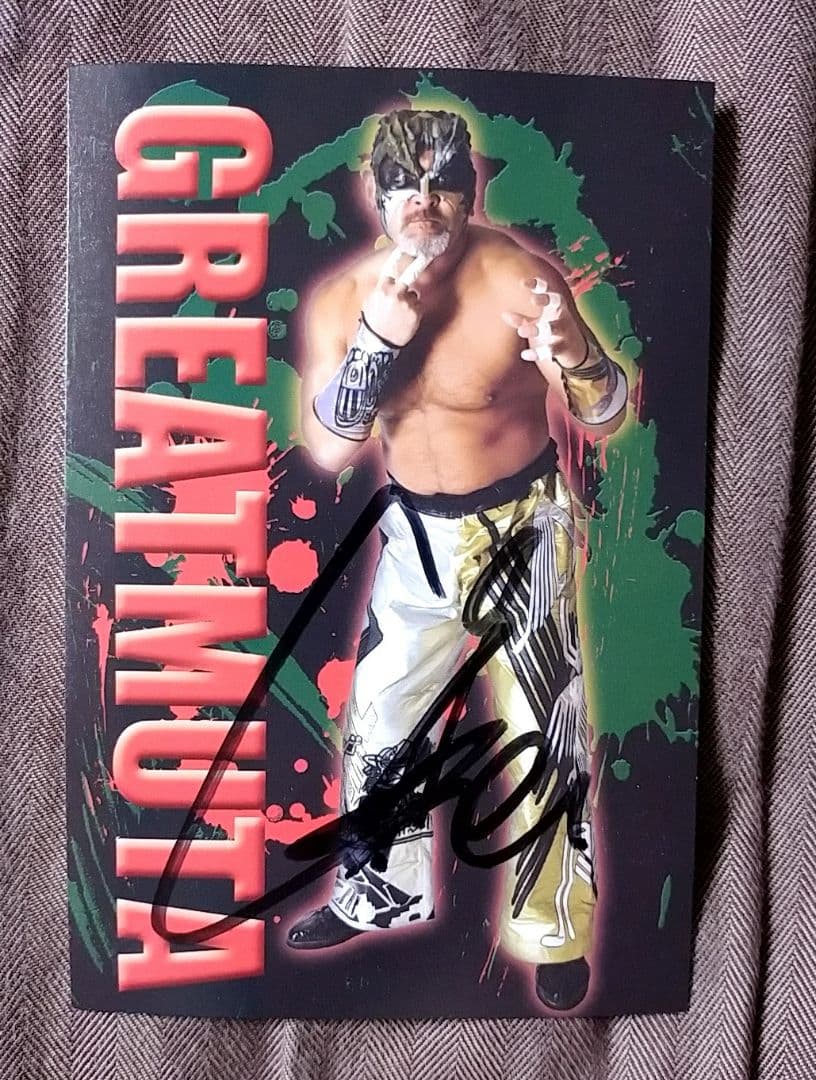 グレートムタ 胸像 双龍ver. 直筆サイン入りポストカード付き スタチュー