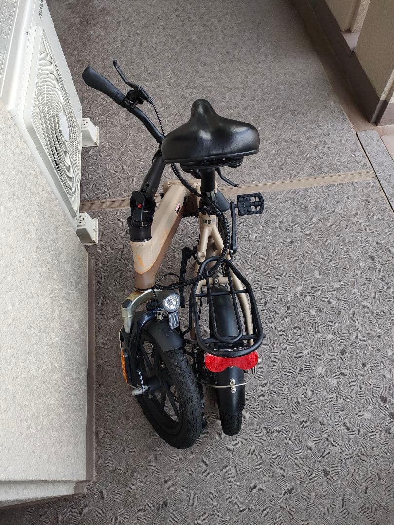 AiDDE：折畳み電動アシスト自転車_14インチ/後輪パンク/送料込/おまけ付