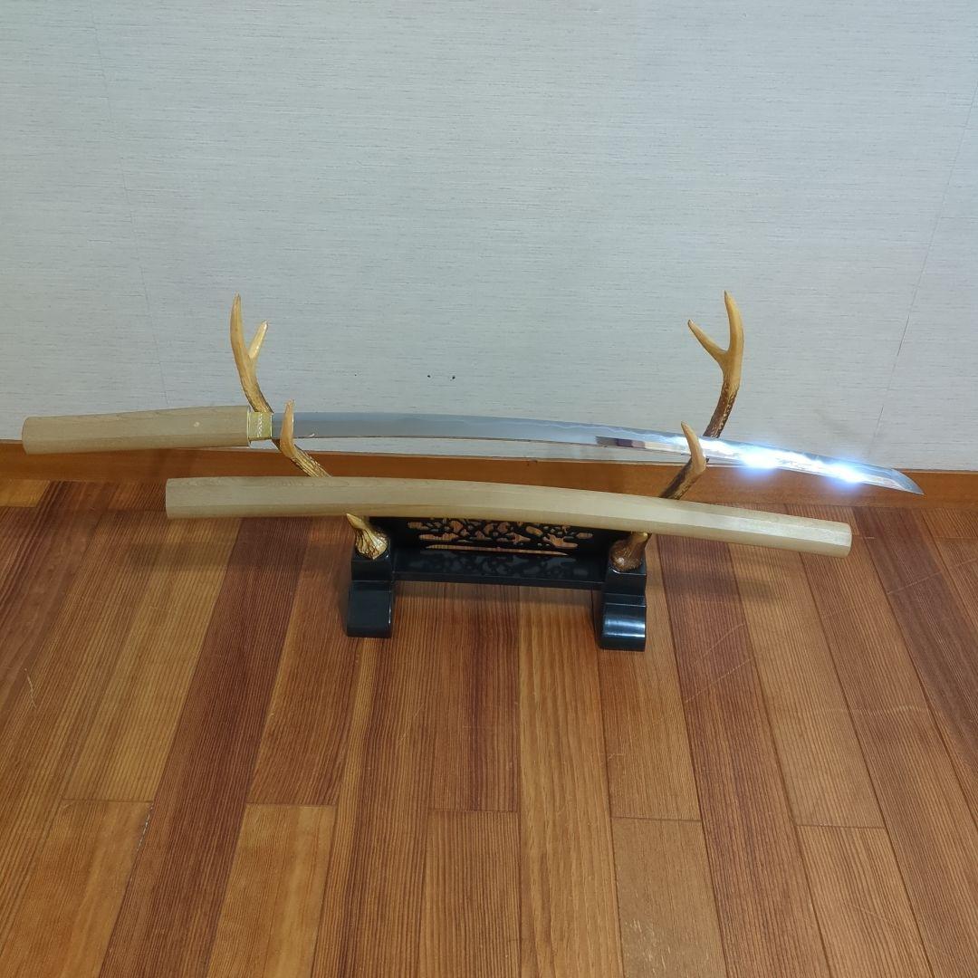 模造刀 白鞘 大刀 村正 刀台付き