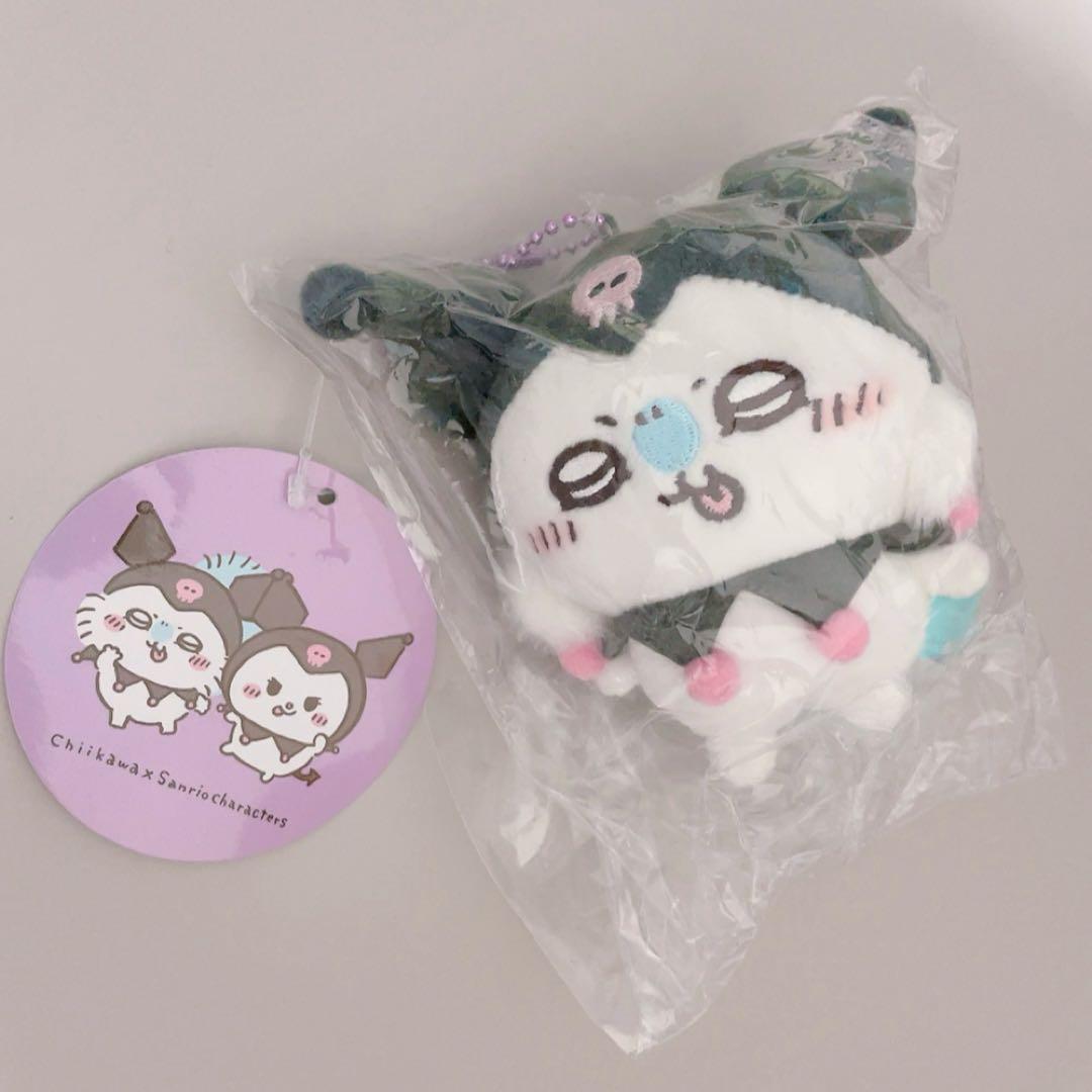 未開封品》ちいかわ×サンリオキャラクターズ ぷちマスコット　モモンガ×クロミ