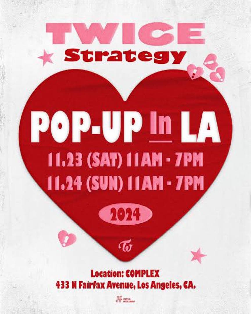 TWICE Strategy パーカーPOP-UP in LA