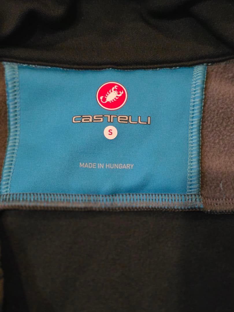 Castelli サイクルジャケット Sサイズ 青黒