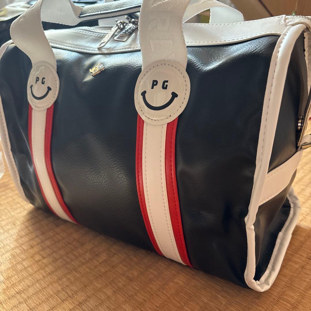 PEARLY GATES キャディバッグ 黒/白/赤