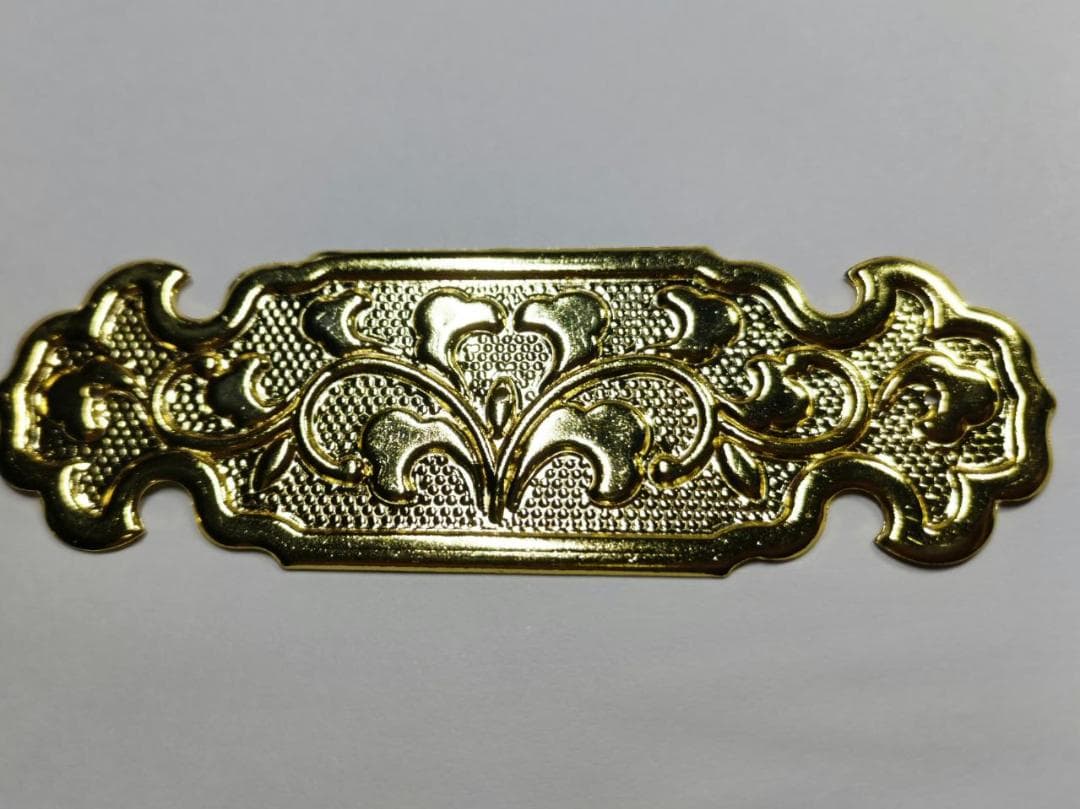 ★特注品★ 90ｍｍｘ4枚【金鍍金】 神輿、祭り、ミニ山車、キザハシ金具