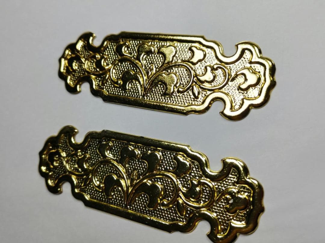 ★特注品★ 90ｍｍｘ4枚【金鍍金】 神輿、祭り、ミニ山車、キザハシ金具