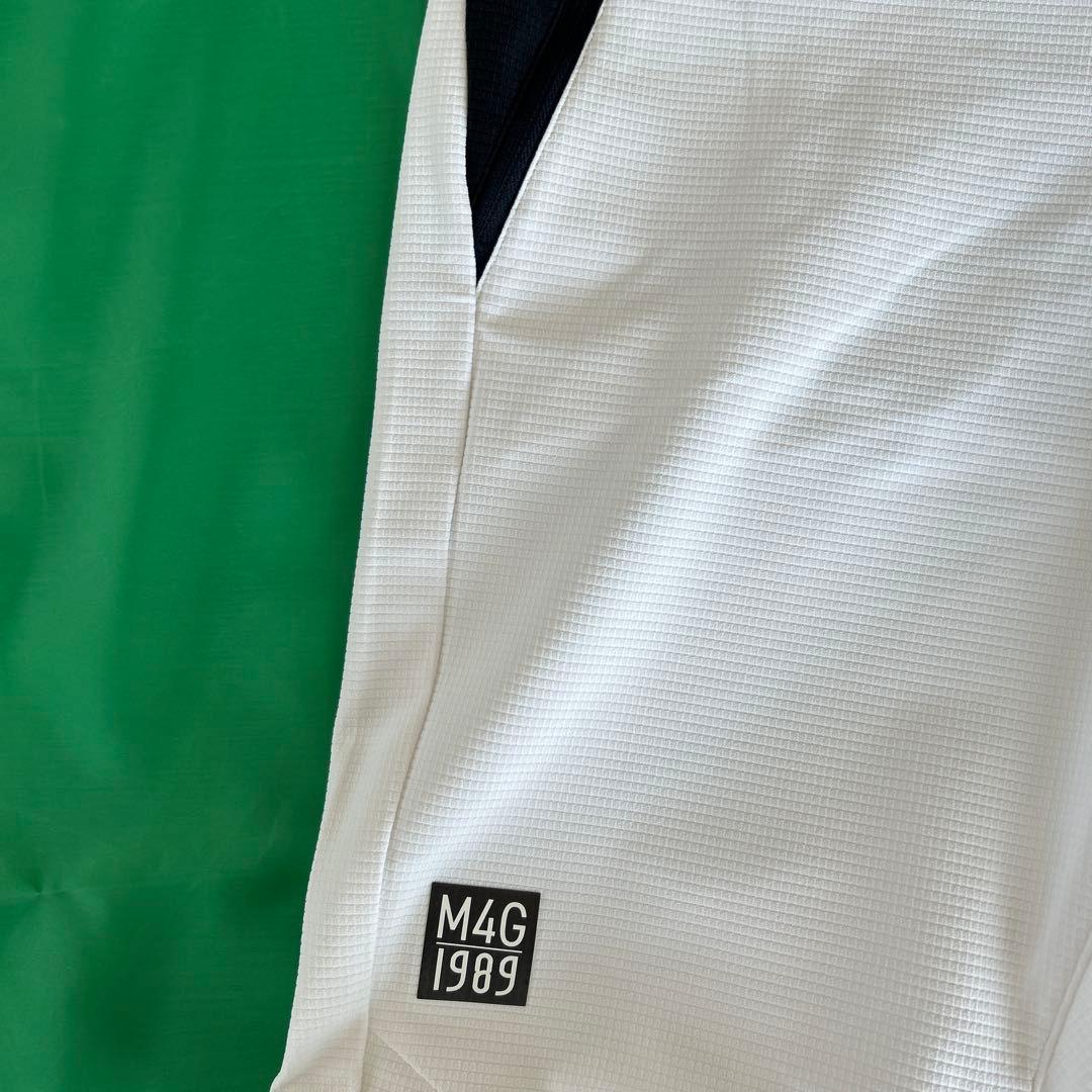 PEARLY GATES ブロッククロス　ノータックパンツ ホワイト　サイズ4