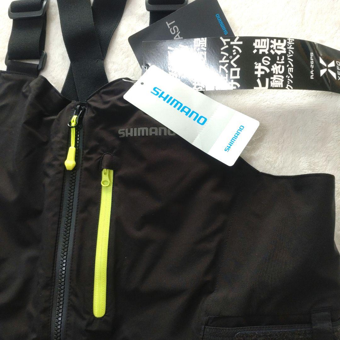 【タグ付き未使用】シマノ　XEFO DURAST レインビブ　ブラック　L