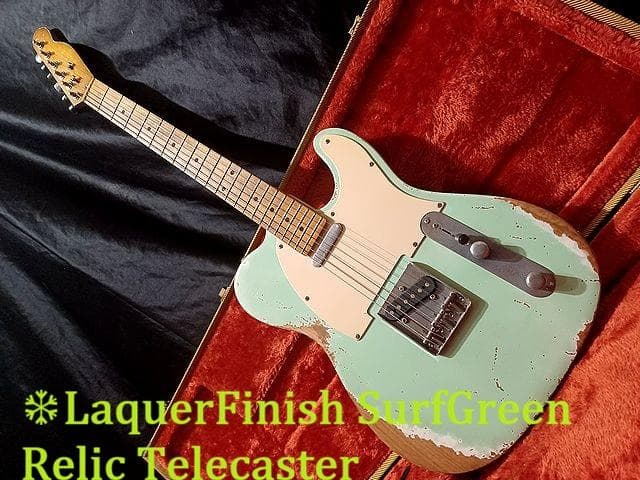 ❆LaquerFinish SurfGreen Relic Telecaster