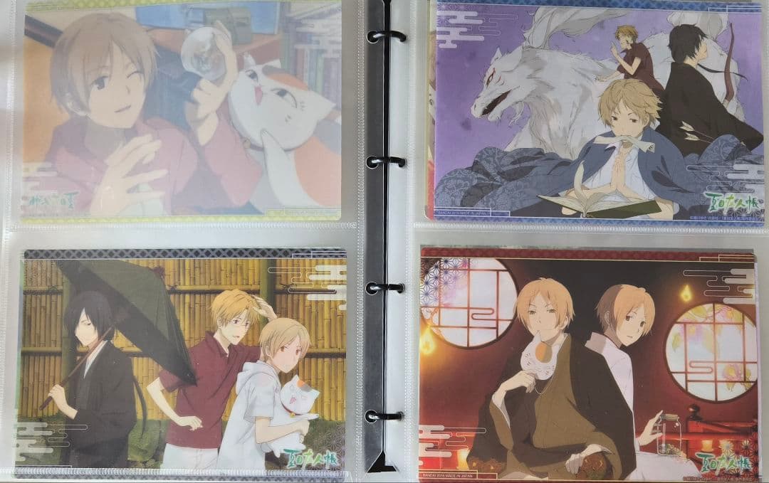 夏目友人帳　カードダス　クリアビジュアルポスター　A5　コンプリート