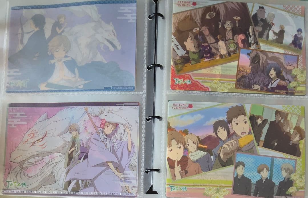 夏目友人帳　カードダス　クリアビジュアルポスター　A5　コンプリート