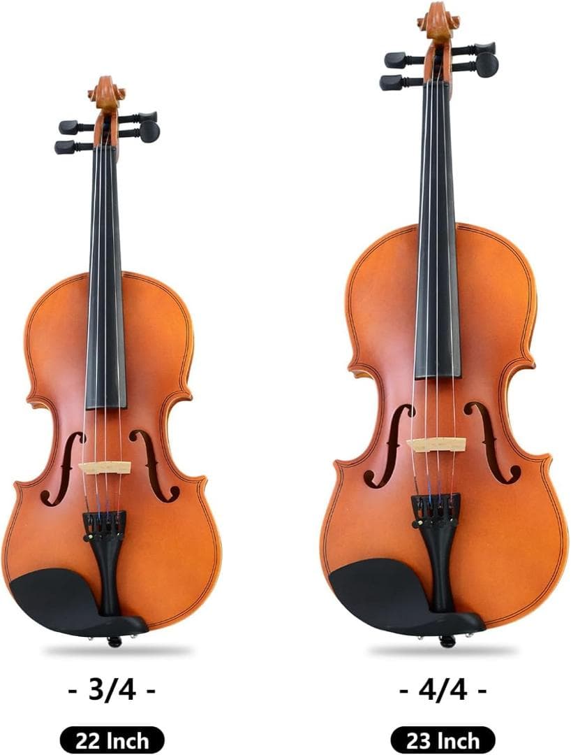 【M2312-117-84】3/4 初心者バイオリンセット 弓2本付