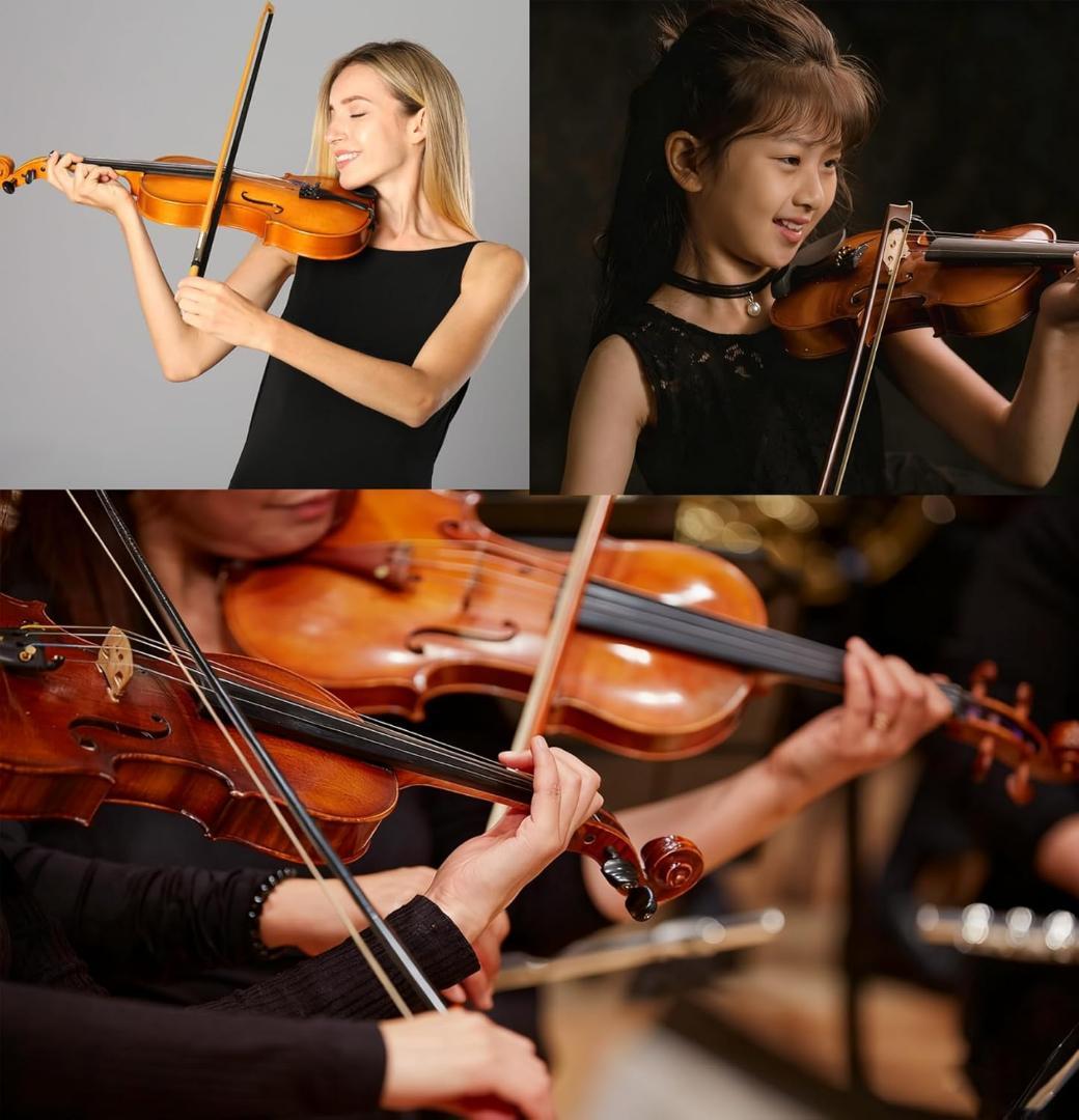 【M2312-117-84】3/4 初心者バイオリンセット 弓2本付