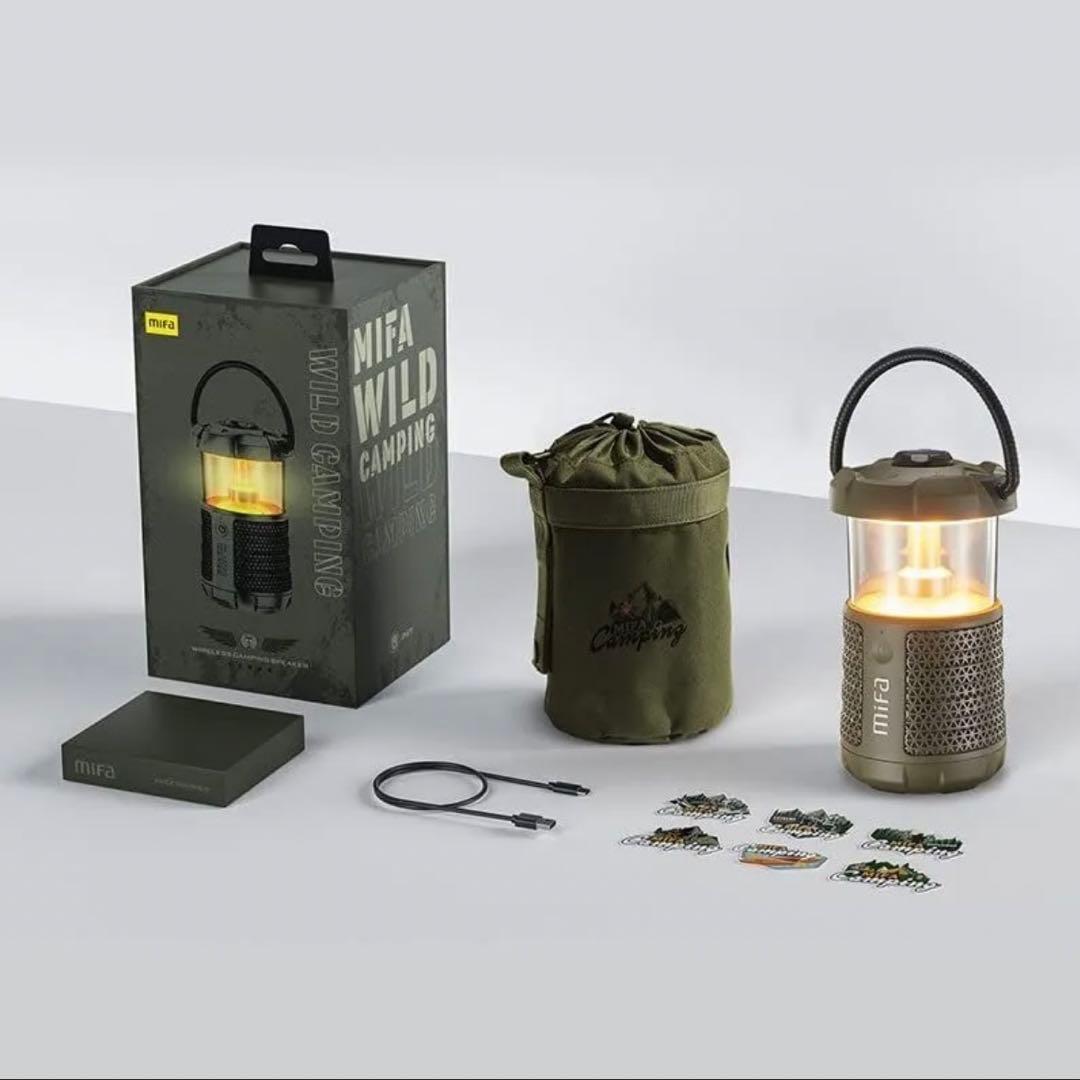 mifa wildcamping アウトドア　スピーカー　防水　オリーブ